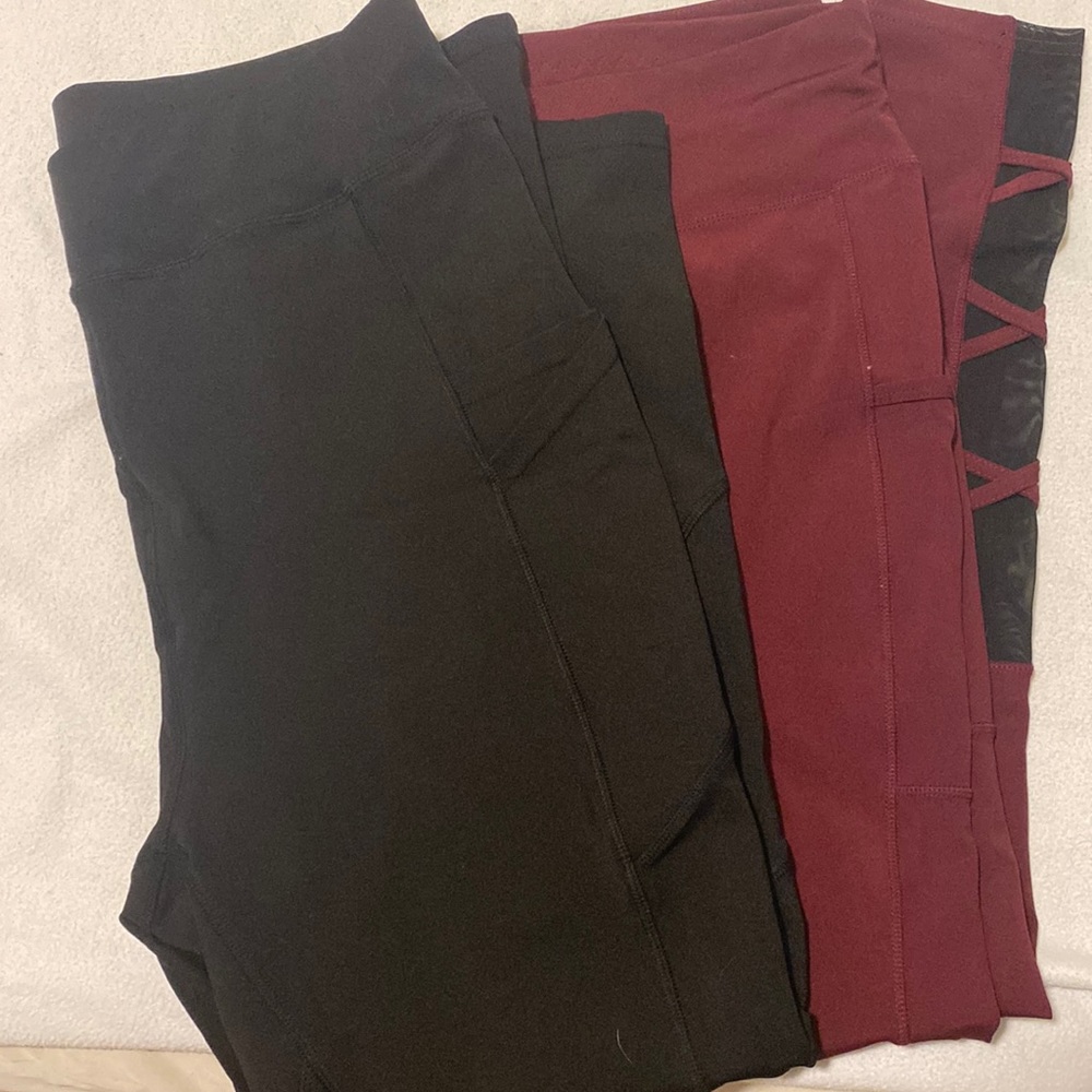 Bundle of 2 Leggings with Pockets from POP Fit Size 2XL